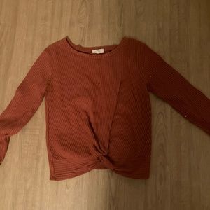 Red, long sleeve